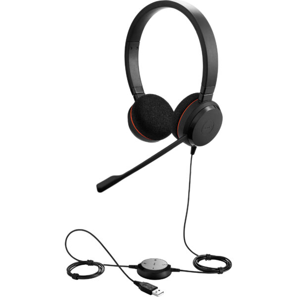 An image Jabra Evolve 20 UC Stereo Wired Headset Headphones