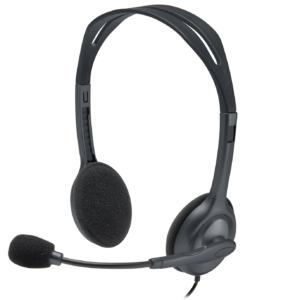 An image of Logitech H111 Wired On Ear Headphones